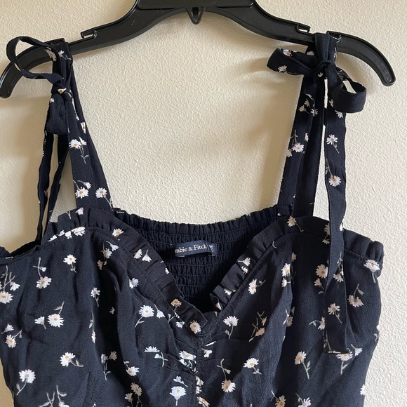 Floral Navy cutout jumpsuit - Picture 5 of 5